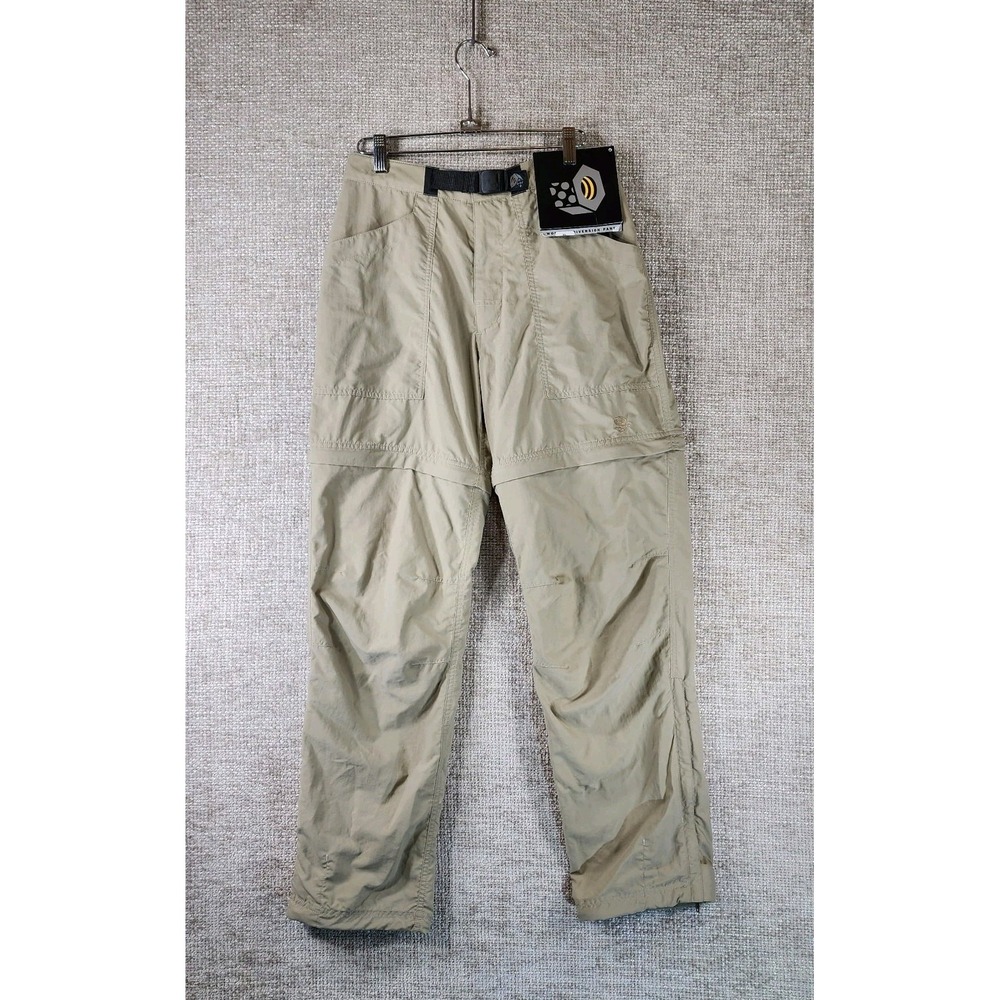 Mountain Hardwear Womens‎ Diversion Pants Size 8 Khaki Convertible Hiking 27x30